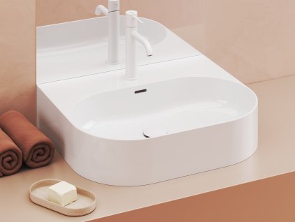 Ravak Ceramic Slim umyvadlo 55 x 45 x 12 cm otvor pro baterii keramika bílá XJX01155004