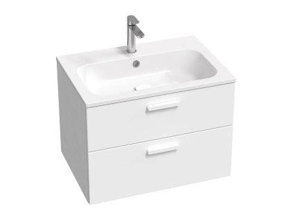 Ravak Chrome koupelnová skříňka bez umyvadla 70 x 49 x 50 cm bílá madla bílá X000001777