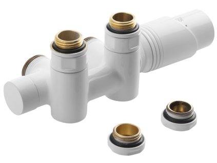 Bruckner Wicher COMBI připojovací sada termostatická pro středové připojení 50 mm bílá 600.331.4