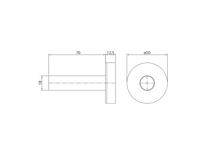 Bruckner Wicher krycí rozeta kulatá pár černá mat 600.316.6