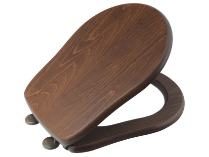 Kerasan RETRO WC sedátko Soft Close ořech/bronz 108640
