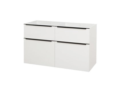 Mereo Mailo koupelnová skříňka bez umyvadla 121 x 70 cm bílá CN513SB