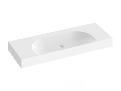 Ravak Lite umyvadlo 120/80 x 45 x 10 cm bez otvoru pro baterii bez přepadu bílá XJX01312000