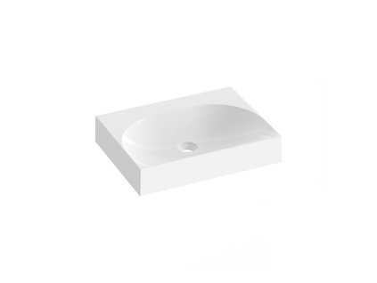 Ravak Lite umyvadlo 60 x 45 x 10 cm bez otvoru pro baterii bez přepadu bílá XJX01360000