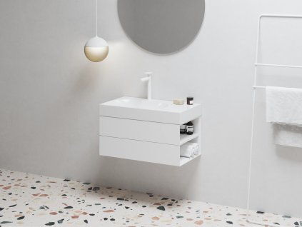 Ravak SD Lite 80 P koupelnová skříňka bez umyvadla 80 x 45 x 43 cm pravá bílá X000001885