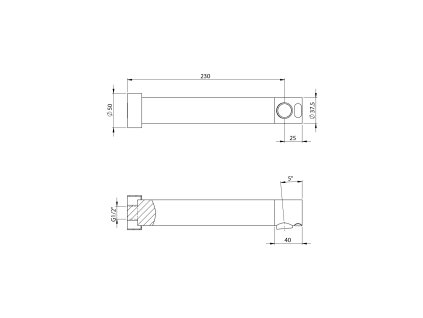Sapho senzorová nástěnná baterie 6V DC (4xAA) chrom 982.041.1