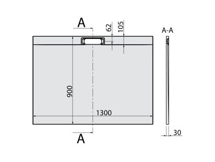 Polysan Kazuko sprchová vanička 130 x 90 cm litý mramor bílá 40342