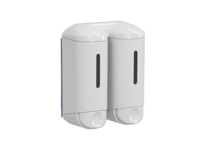 Marplast Shower Small dvojitý dávkovač tekutého mýdla 2 x 170 ml plast bílá A94601