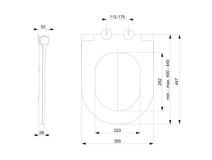 Sapho Brilla wc sedátko slim soft close zelená mat 100787-128