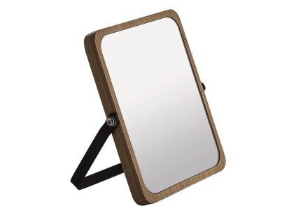 Gedy Midori kosmetické zrcátko na postavení 162 x 185 mm oboustranné černá bambus 2106