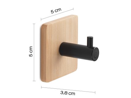 Gedy Himalaya samolepící háček černá bambus 1226