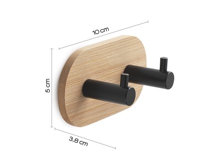 Gedy Himalaya samolepící dvojháček kulatý černá bambus 1127