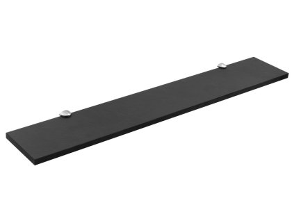 Sapho koupelnová polička s uchycením 60 x 10 cm kompozit černá mat ERU-K43-01