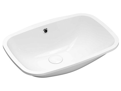 Sapho Nuovo keramické umyvadlo pod desku 55 x 38 cm s přepadem bílá 50354