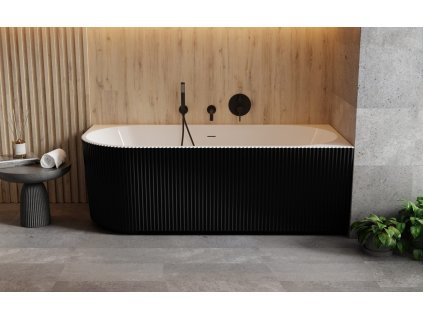 28511 volne stojici vana denaya cernabila sifon se sterbinovym prepadem