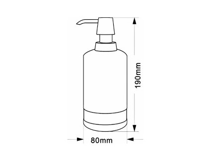 Ridder Posh dávkovač mýdla na postavení mramor béžová 2234519