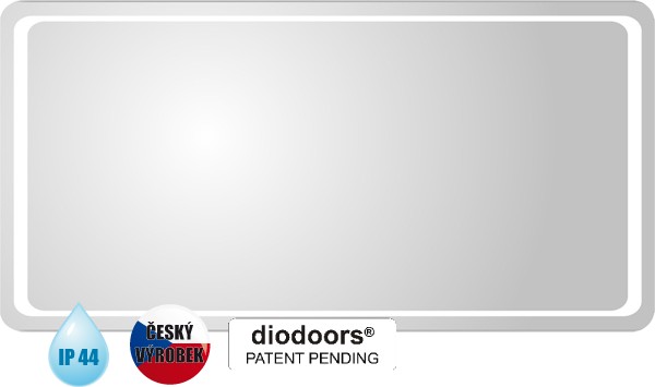 Hopa ODRA 80 × 60 cm ZRODRA8060 zrcadlo s LED osvětlením