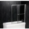 Polysan OLBIA 123 x 140 cm pneumatická vanová zástěna 30317 leštěný hliník