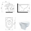 Creavit SELIN SL320 závěsné wc + bidet 2v1