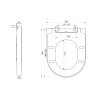 Sapho 1703-746 LISA WC sedátko soft close duroplast
