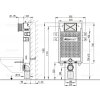 Alcaplast AM115/1000 Renovmodul komplet předstěnový instalační systém k zazdění s tlumící vložkou