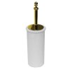 Sapho Perla PE1205 WC štětka na postavení keramika zlato