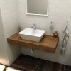 Sapho Kira KR090R ceramica deska 90 x 50 cm provedení límce R