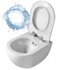 Creavit FREE Rim-Off závěsné wc + BIDET 2v1 bílá FE322 včetně soft-close sedátka KC4080 ZDARMA