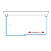 Roth LLV2/1400 vanová zástěna s posuvnými dveřmi 140 x 150 cm 572-1400000-00-02 brillant / transparent