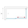 Roth PXV2L/1500 vanová zástěna s posuvnými dveřmi 150 x 150 cm 451-150000L-00-02 levá brillant / transparent