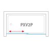 Roth PXV2L/1800 vanová zástěna s posuvnými dveřmi 180 x 150 cm 451-180000L-00-02 levá brillant / transparent