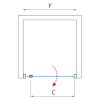 Roth Proxima Line sprchové dveře jednokřídlé 90 x 200 cm 525-9000000-00-02 brillant / transparent