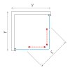 Roth LLS2/800 Smont čtvercový sprchový kout 80 x 80 cm 554-8000000-00-21 brillant / intimglass