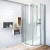 Roth TR2 Light čtvrtkruhový sprchový kout 90 x 90 x 201,7 cm 738-9000000-00-02 brillant / transparent