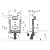 Alcaplast AM1115/1000 Renovmodul Slim předstěnový instalační systém k zazdění
