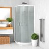 Roth LLR2/900 čtvrtkruhový sprchový kout 90 x 90 x 190 cm 555-9000000-04-02 bílá  / transparent