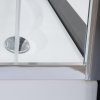 Roth LLR2/900 čtvrtkruhový sprchový kout 90 x 90 x 190 cm 555-9000000-00-11 brillant  / grape