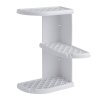 Aqualine Oscar 8579 rohová polička do sprchy 23 x 37,5 x 23 cm plastová bílá
