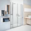 Roth TDN2/1400 sprchové dveře dvoukřídlé 140 x 201,2 cm 721-1400000-01-02 stříbro / transparent