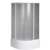 Aqualine Arlen BTR803 sprchová zástěna čtvrtkruhová 80 x 80 cm