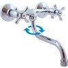 Slezák Rav Morava MK101.5/21 dřezová / umyvadlová baterie nástěnná 150 mm chrom