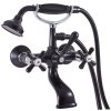 Slezák Rav Morava Retro MK159.5/2CMATC vanová baterie nástěnná 150 mm černá / chrom