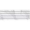 Aqualine Carrara Relieve Stripe Blanco Brillo G 20 x 60 cm obklad CAR002