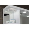 Aqualine Korin LED zrcadlo 60x70x12 cm s osvětlením zásuvkou a poličkami KO377