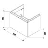 Jika Cubito Pure H40J4243015001 umyvadlová skříňka 65 x 48 cm bílá