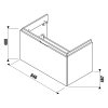 Jika Cubito Pure H40J4263015001 umyvadlová skříňka 85 x 48,5 cm bílá