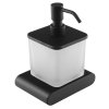 Sapho Flori RF019/15 dávkovač mýdla černá mat / sklo satin