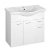 Aqualine KERAMIA FRESH 50082A umyvadlová skříňka 74,5x74x34,7cm, bílá