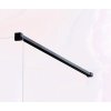 Hopa Walk-in sprchový kout LAGOS BLACK - 90 x 195 (v) cm, Hliník - černá barva BCLAGO90BC