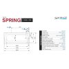 Santech SPRING 150 x 70 cm SASPR150 vana akrylátová